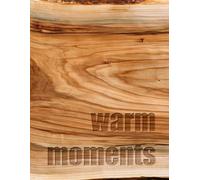 Warm Moments: Wood Grain Style Coffee Table Book | Tranquil Home Decor | Interior Design Relaxing Room Accessories