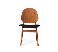 Warm Nordic Chaise Noble Black-structure en chêne huilé teck