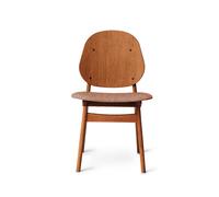 Warm Nordic Chaise Noble Pale rose-structure en chêne huilé teck
