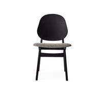 Warm Nordic Chaise Noble tissu graphic sprinkles. structure en hêtre laqué noir