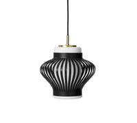 Warm Nordic Suspension Opal Lamella black noir. opale sablée
