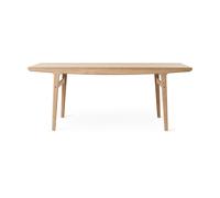 Warm Nordic Table à manger Evermore avec 2 rallonges de 45 cm chacune Natural oak. 190 cm