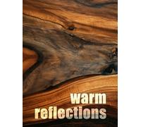 Warm Reflections: Wood Grain Style Coffee Table Book | Tranquil Home Decor | Interior Design Relaxing Room Accessory