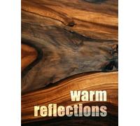 Warm Reflections: Wood Grain Style Coffee Table Book | Tranquil Home Decor | Interior Design Relaxing Room Accessory