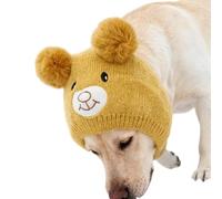 Warm Thicken Weave Seasonal Hat for Dog Gentle on Coat Easy to Put on Permanent Cold Weather Pet Gear Winter Dog Hat