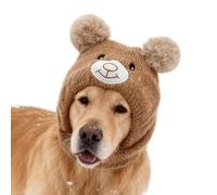 Warm Thicken Weave Seasonal Hat for Dog Gentle on Coat Easy to Put on Permanent Cold Weather Pet Gear Winter Dog Hat