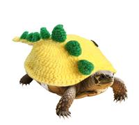 Ŵarm Tortoise Sweater & Dinosaur Outfit - 3D Knitted Costume with Adjustable Straps for Outdoor Hiking | Creative Turtle Pet Apparel for Cold Climate - Fun Birthday Gift for Reptile Lovers