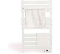 Warm towel 500w - sèche-serviettes electrique mural - avec étagère supplémentaire - blanc Blanc G