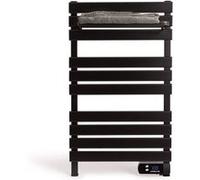 Warm towel 500w - sèche-serviettes electrique mural - avec étagère supplémentaire - noir Noir G
