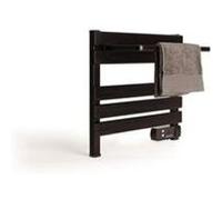 Warm towel mini 150w - sèche-serviettes électrique mural - avec étagère supplémentaire - noir Noir G