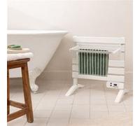 CREATE / Warm Towel Mini/Porte-Serviettes électrique Blanc avec Pieds et étagère / 58,4x41x55,8cm / Faible consommation, sèche-Serviettes, Silencieux, Ultra-Fin, 150 W