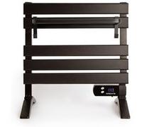 WARM TOWEL MINI - Porte-serviette électrique à suspendre ou à poser 150W - Noir Noir G