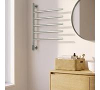 WARM TOWEL MINIMAL - Sèche-serviettes Électrique 80W Avec Barres Pivotantes À 180º Inox. Basse Consommation