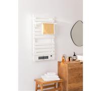 Warm towel pro 500/1500w - radiateur wifi sèche-serviettes -avec étagère supplémentaire - blanc