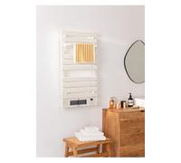 WARM TOWEL PRO - Sèche-serviettes électrique avec chauffage et Wifi 1500W - Blanc cassé