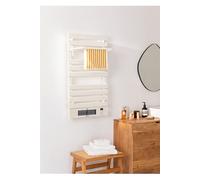 WARM TOWEL PRO - Sèche-serviettes électrique avec chauffage et Wifi 1500W - Blanc cassé
