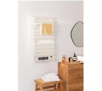 WARM TOWEL PRO - Sèche-serviettes Électrique Avec Chauffage Et Wifi 1500W Blanc Cassé. Basse Consommation