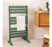 CREATE Sèche-serviettes électrique WARM TOWEL 500W Vert Minuterie 8h Installation murale ou au sol
