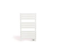CREATE / Warm Towel 500W / Sèche-Serviettes électrique Blanc / 96,9x5x55 cm/pour Sol ou Mur, minuterie, écran LCD, Faible consommation, temporisateur