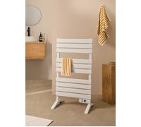 CREATE Sèche-serviettes électrique Warm Towel 500W, Écran LCD, minuterie 8h, murale/sol, blanc