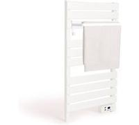 WARM TOWEL - Sèche-serviettes électrique au sol ou mural 500W - Blanc Blanc