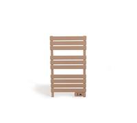 CREATE Sèche-serviettes électrique WARM TOWEL 500W au sol ou mural, écran LCD, minuterie, Moka