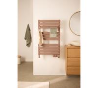 CREATE / Warm Towel 500W / Sèche-Serviettes électrique Moka avec étagère / 96,9x5x55 cm/pour Sol ou Mur, minuterie, écran LCD, Faible consommation,temporisateur