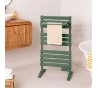 WARM TOWEL - Sèche-serviettes électrique au sol ou mural 500W - Vert sauge Vert G