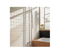 CREATE/Warm Towel Tube/Sèche-Serviettes électrique 2 Barres Acier Inoxydable/Design Vertical, 150x13 cm, 2 réglages de température, minuterie, Acier Inoxydable, 120W
