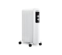 H.Koenig Radiateur à bain d'huile WARM90, Electrique, Mobile, 9 éléments chauffants, Faible consommation énergétique, Thermostat réglable, Protection en cas de surchauffe, Arrêt automatique, 2000W
