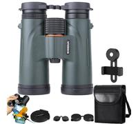 Warmax Talon HD Jumelles étanches 12 x 42 avec télémètre et vision nocturne, jumelles avec fonction de vision nocturne, pour observation des oiseaux, randonnée, chasse, tourisme (vert-B)