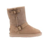 Warmbat - Kangaroo Buckle Slipper - Femme - Chaussures - Beige - Taille: 40 EU