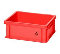 Warmbier Récipient de stockage IDP-STAT ESD - 400 x 300 x 170 mm - Rouge