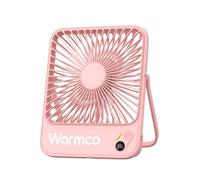 Warmco 10000mAh Ventilateur Portable Rechargeable 21cm, [10-24H Autonomie] Affichage Numérique Ultrafin Ventilateur Mini à Piles pour Chambre, Camping, Essentiels pour Croisière