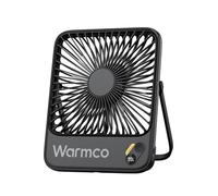 Warmco 10000mAh Ventilateur Portable Rechargeable 21cm, [10-24H Autonomie] Affichage Numérique Ultrafin Ventilateur Mini à Piles pour Chambre, Camping, Essentiels pour Croisière