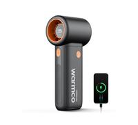 Warmco Ventilateur portable turbo portable 10 000 mAh - Longue autonomie de 36 h, 5 vitesses, écran LED, rechargeable par USB, mini ventilateur personnel pour voyage et bureau, cadeau pour homme et