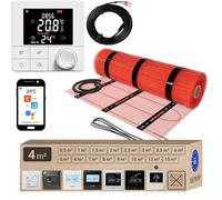 Warmcoin™ Tapis chauffant - Chauffage au sol électrique autocollant - Différentes tailles - 160 W/m² - Avec thermostat (W40 WIFI - 4 m²)