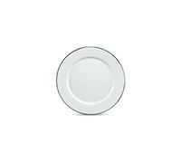 WARMCOOK Graniteware | Assiette Ø16cm en acier émaillé | Compatible four et lave-vaisselle | Légère | Empilable | Résiste aux rayures | Blanche
