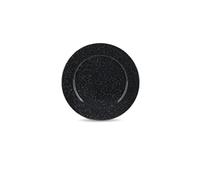 WARMCOOK Graniteware | Assiette Ø16cm en acier émaillé | Compatible four et lave-vaisselle | Légère | Empilable | Résiste aux rayures | Noir