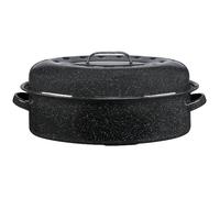 Cocotte ovale en acier carbon 38x26cm Warmcook 0508 Noir G