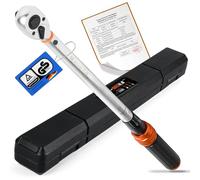 Warmfay ynamométrique 1/2 pouce, 45-360Nm Ensemble de ynamométrique avec précision d'erreur ±3% avec tête de cliquet réversible à 72 dents ynamométrique certifiée pour vélo, moto