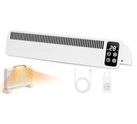 Warmfay Ventilateur de radiateur, 2 modes, amplificateur de chauffage intelligent avec 3 vitesses et fonction de temps, ventilateur de chauffage magnétique pour la plupart des radiateurs - 1 pièce