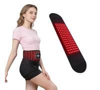 Warmforwel Ceinture Lumineuse Rouge - Dispositif proche infrarouge 660 nm et 850 nm avec 112 LED, sans fil et multi-mode, pour un confort optimal au niveau de la taille, du ventre et des jambes
