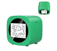Warmforwel Imprimante Thermique sans Encre Portable à IA, Appareil d'impression de Dessin Activé par la Voix, Fabricant de Croquis Instantanés de Taille de Paume pour Créations DIY d'Artisanat (Vert)