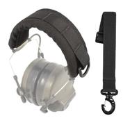 WarmHeartting Couvre-casque modulaire d'extérieur, bandeau Molle pour couvre-oreilles tactiques générales, Microphone, accessoires de chasse