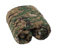 WarmHeartting Foulard Tactique de Voile de tireur d'élite, Enveloppement Multifonctionnel Militaire de tête de Filet de Maille pour Chasse Tir Photographie Sauvage 1,5X2M Camouflage