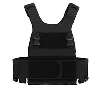 WarmHeartting Gilet Airsoft de Chasse Tactique Léger avec Cummerbund FCPC SLICKSTER Style Équipement Militaire Armée Poitrine Rig Minimaliste Multi-Mission, Noir