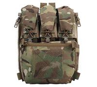 WarmHeartting Pochette Tactique À Panneau Zippé avec Pochette pour Chargeur pour Gilet Fcpc, Équipement Militaire, Panneau Arrière Tactique Banger Pouch GP Pocket Rabat De Rétention, Pc, L