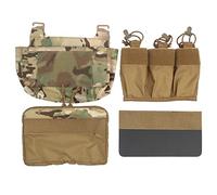 WarmHeartting Sac de Transport Tactique à Rabat Avant, Crochet G, Double Pile, Banane Abdominale, Triple Chargeur, Insertion, Poche Kangourou, FCPC FCSK