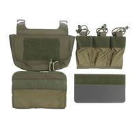 WarmHeartting Sac de Transport Tactique à Rabat Avant, Crochet G, Double Pile, Banane Abdominale, Triple Chargeur, Insertion, Poche Kangourou, FCPC FCSK